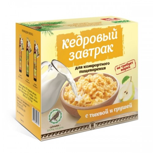 Купить Завтрак кедровый для комфортного пищеварения с тыквой и грушей  г. Санкт- Петербург  